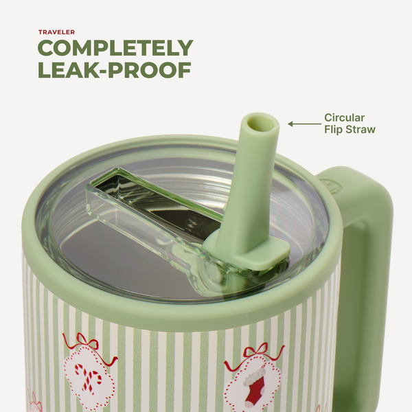 Deck the Halls HydroJug 32 oz Traveler