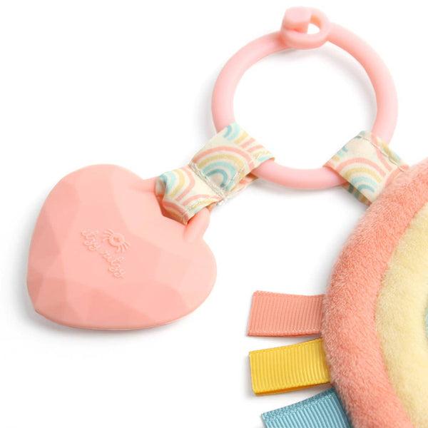 Itzy Pal™ Plush + Teether: NEW Mushroom