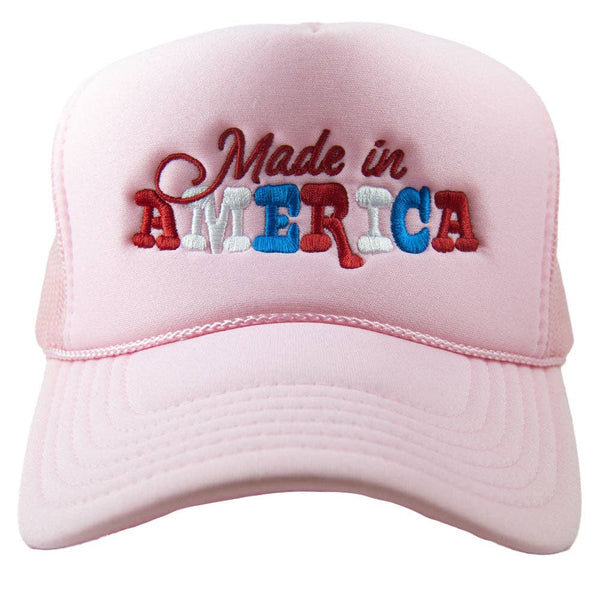 Made in America Foam Trucker Hat: Colbalt Blue