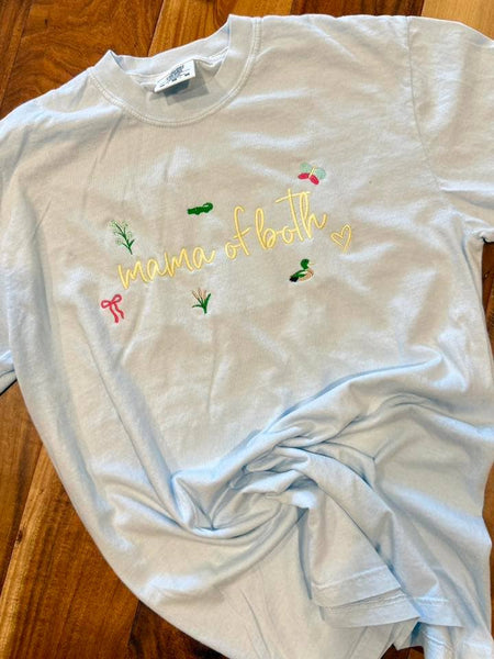 Embroidered MAMA Icons Graphic: Butter CC tee / Girl Mama