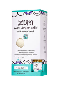 Zum Wool Dryer Balls - Sea Salt: 8.5 oz