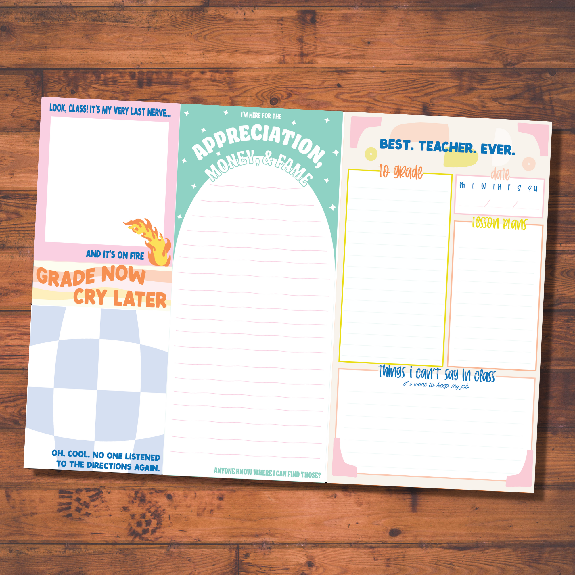 Teachers Notepad (funny, gift)