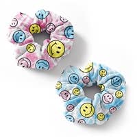 Happy Face Scrunchies